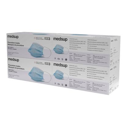 Medsup Medical Procedure Masks, 200 count Blue - image 2