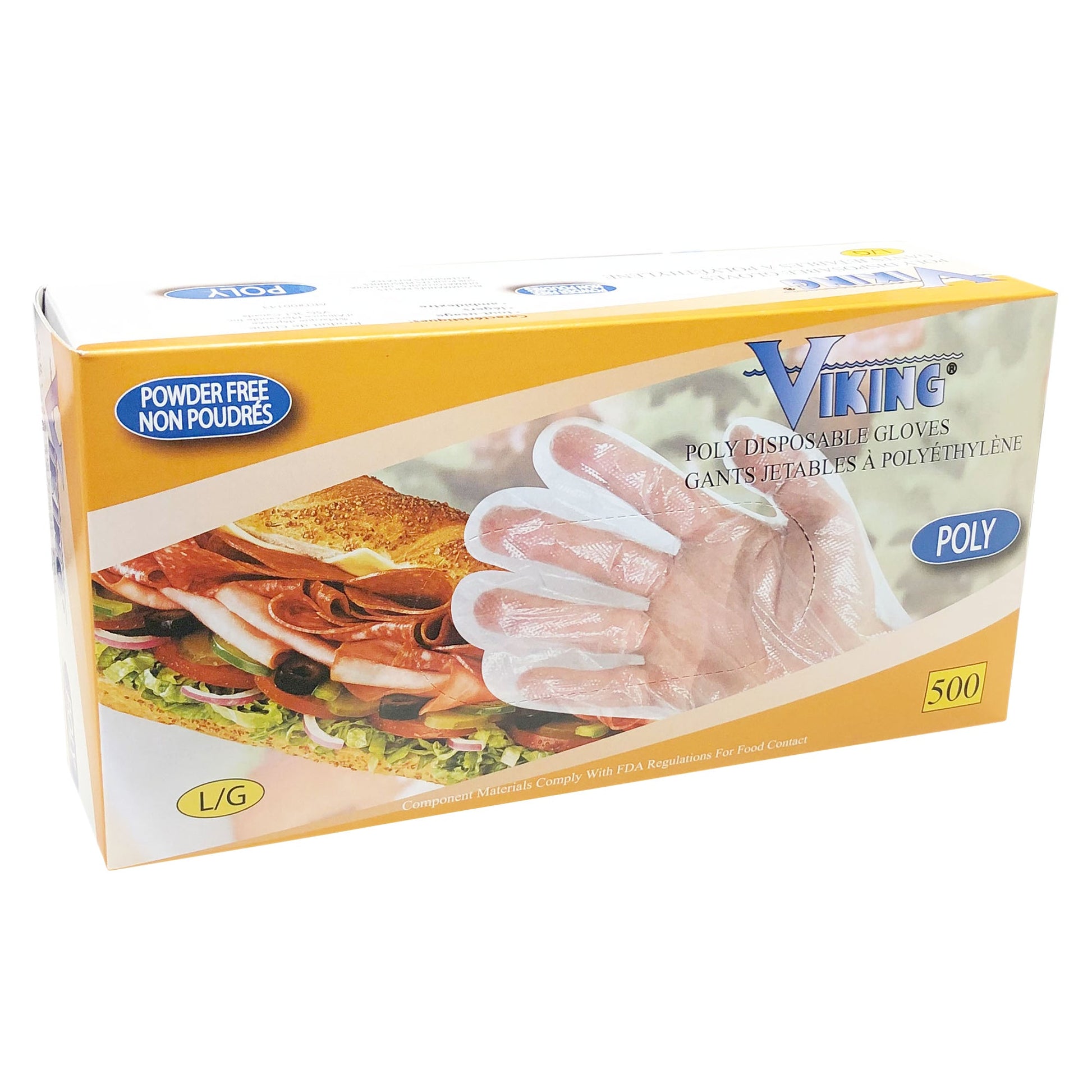 Viking – Polyethylene Disposable Gloves Large, 20 packs 500 - image 1
