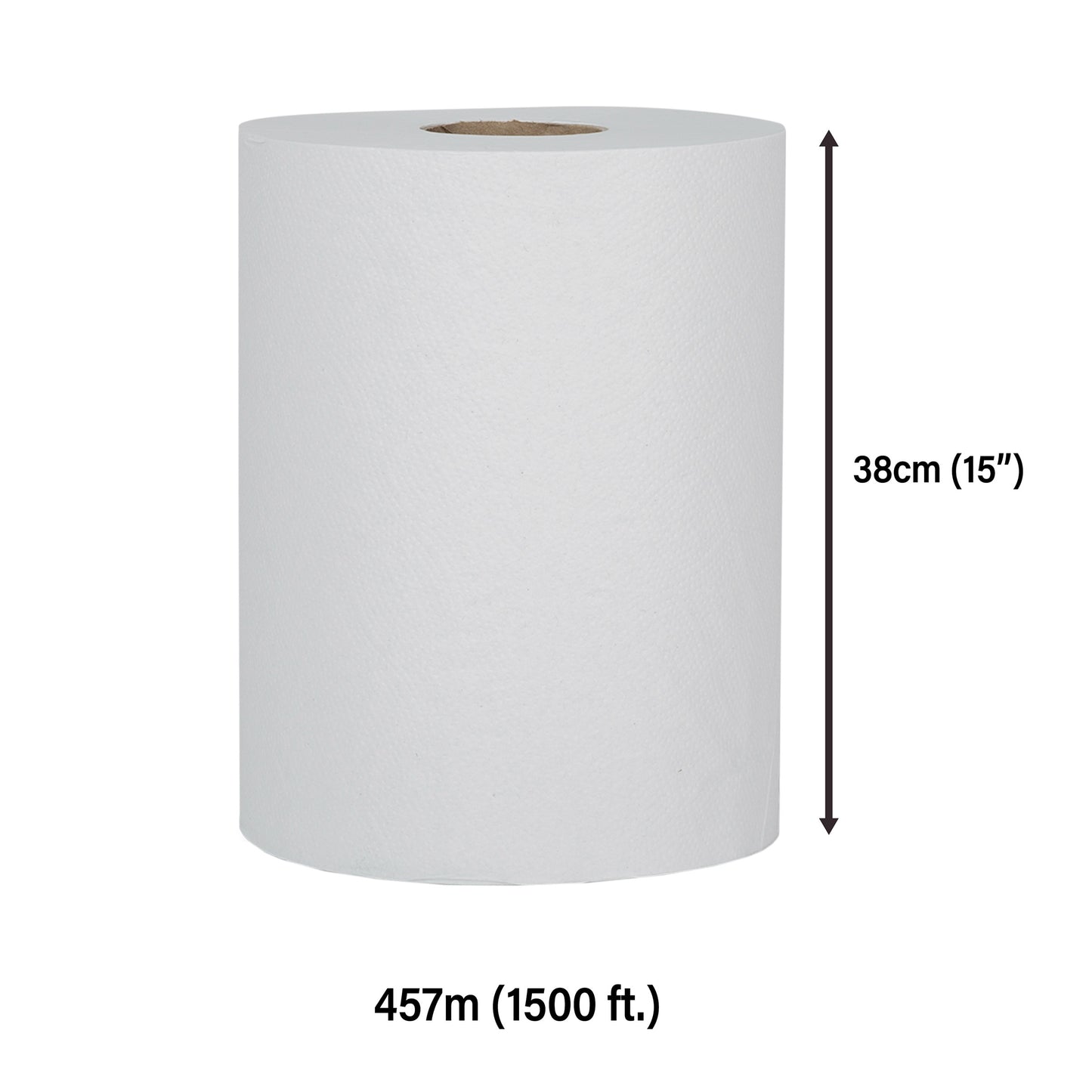 White Swan Single Ply Paper Towel Rolls, 20.3 cm × 152.4 m, 12-pack - image 3