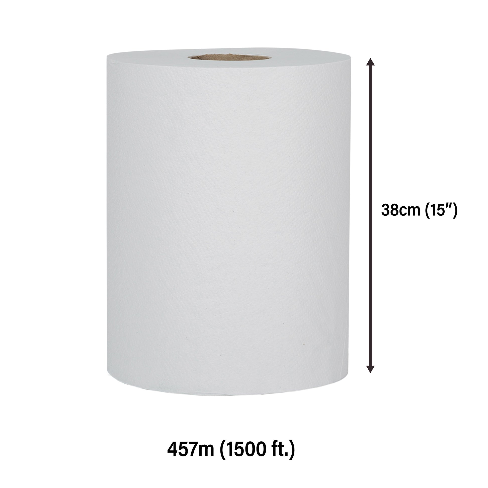 White Swan Single Ply Paper Towel Rolls, 20.3 cm × 152.4 m, 12-pack - image 3