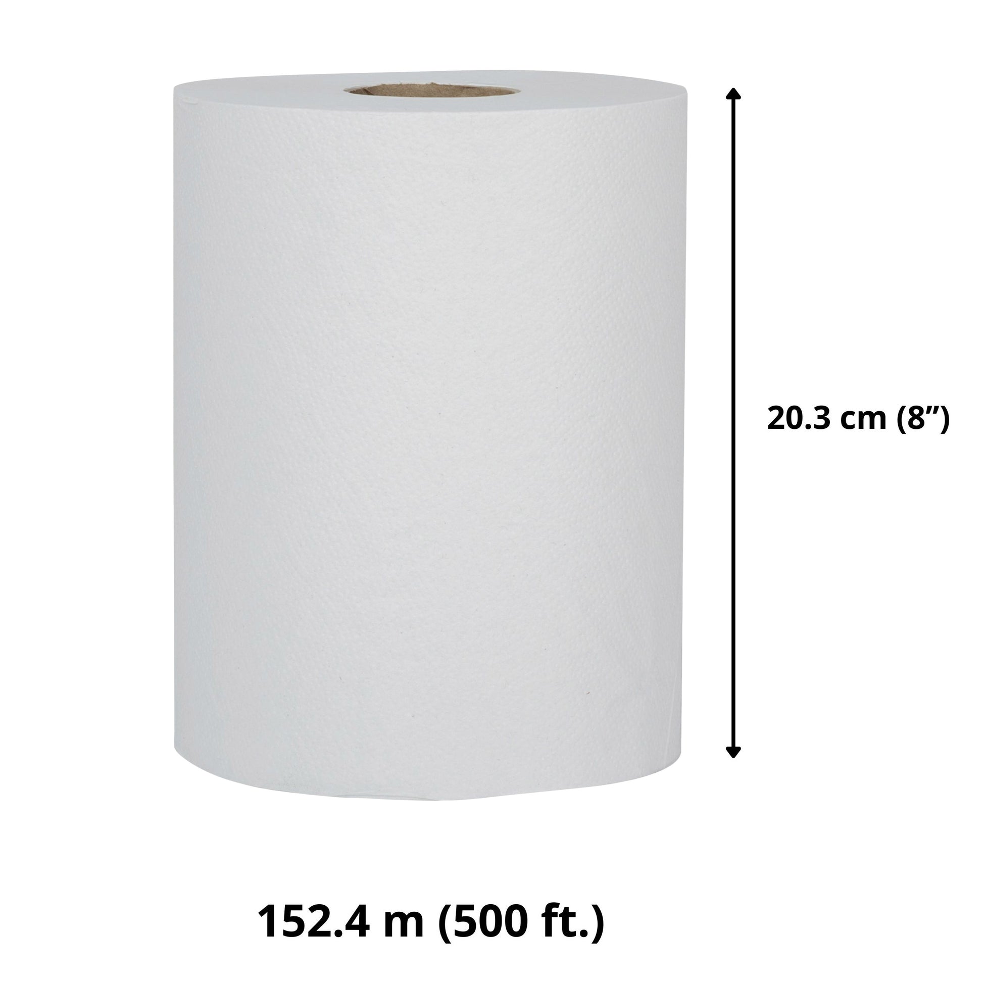 White Swan Single Ply Paper Towel Rolls, 20.3 cm × 152.4 m, 12-pack - image 2