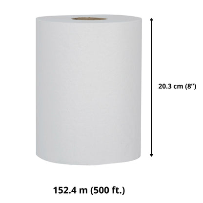 White Swan Single Ply Paper Towel Rolls, 20.3 cm × 152.4 m, 12-pack - image 2