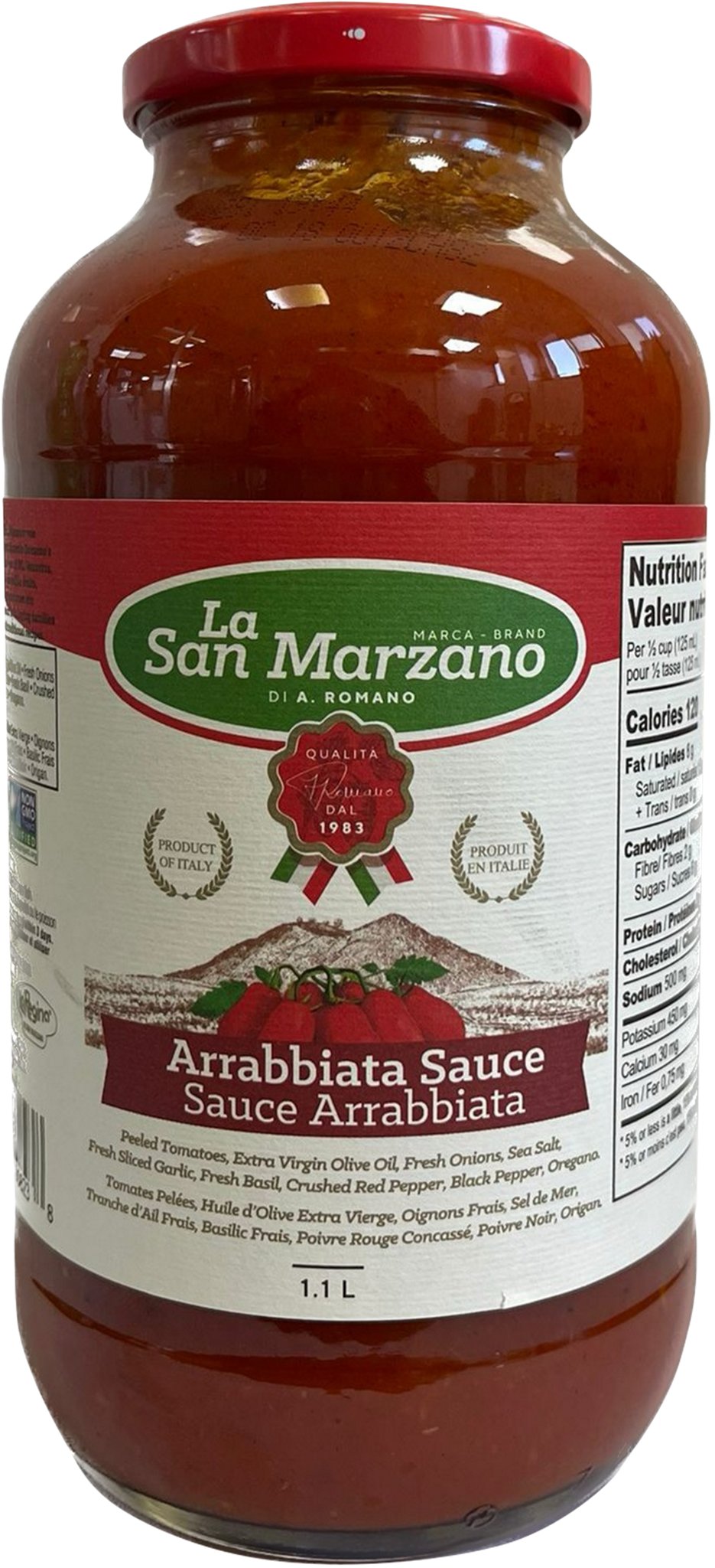La San Marzano Arrabiata Sauce, 1.1 L - image 1