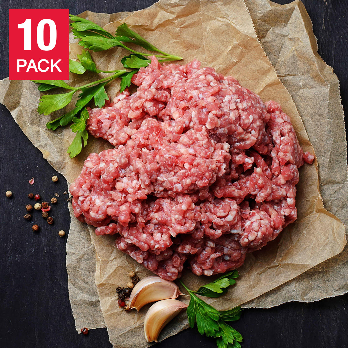 Berkshire Sired Ground Pork 454 g (1 lb) x 10 pack - image 1
