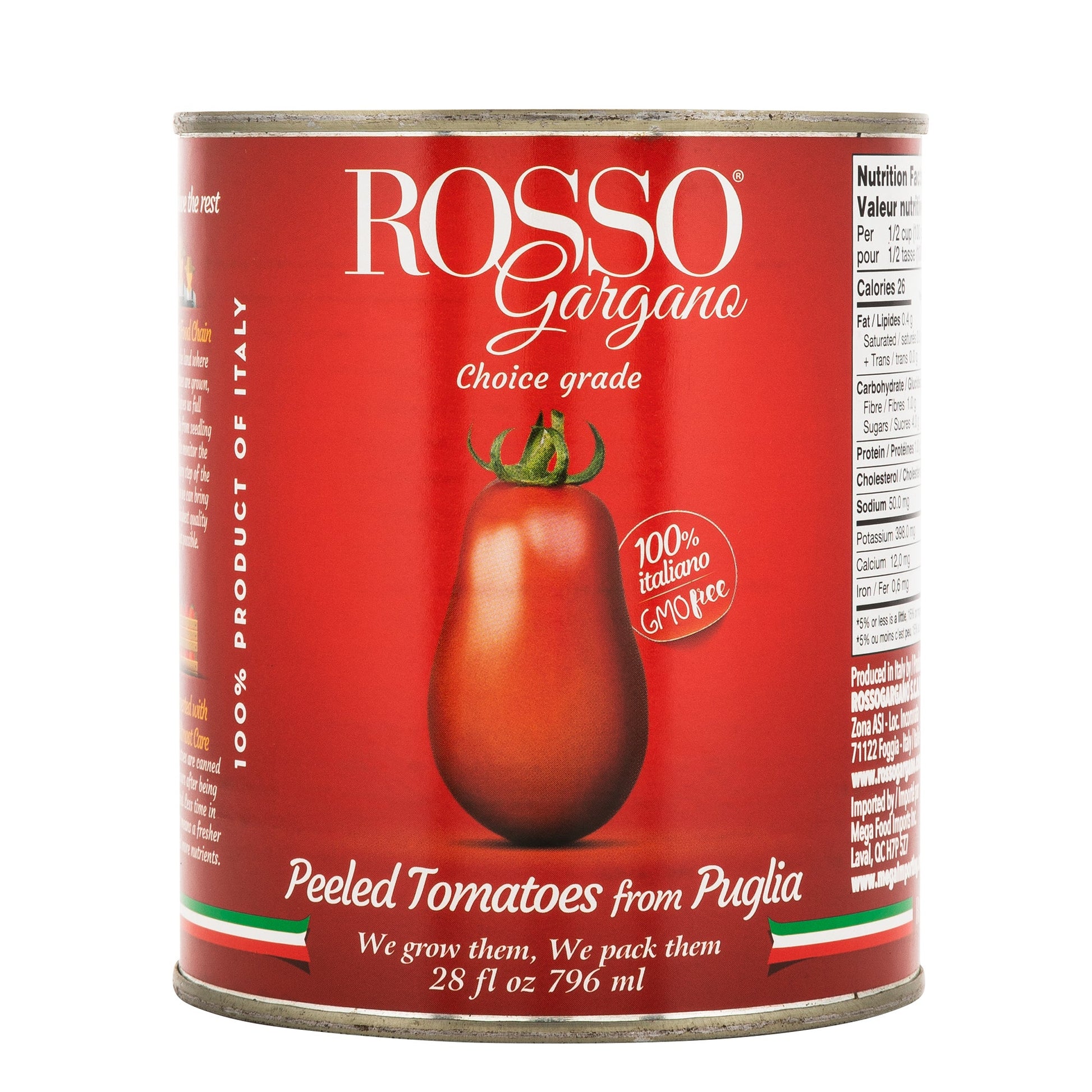 Rosso Gargano Whole Peeled Tomatoes, 6 × 796 mL - image 3