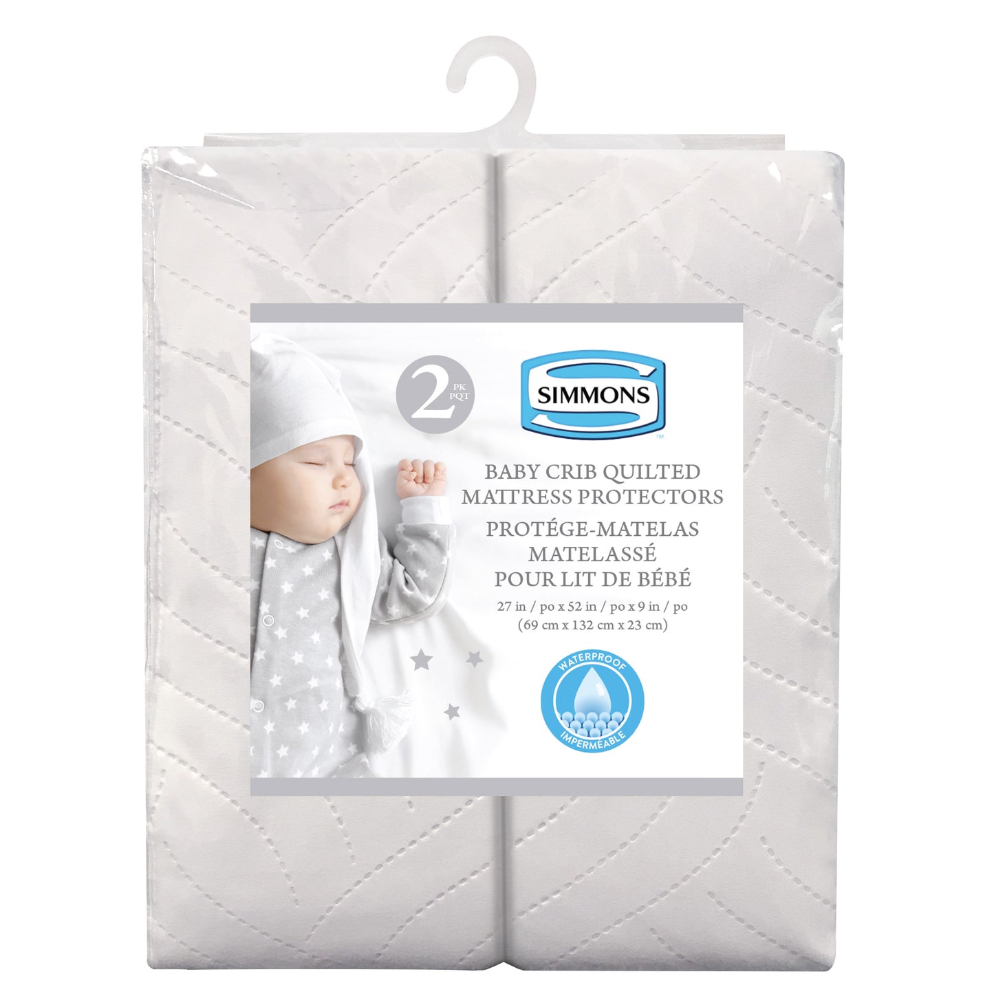 Simmons 2-pack Waterproof Mattress Protector - image 1
