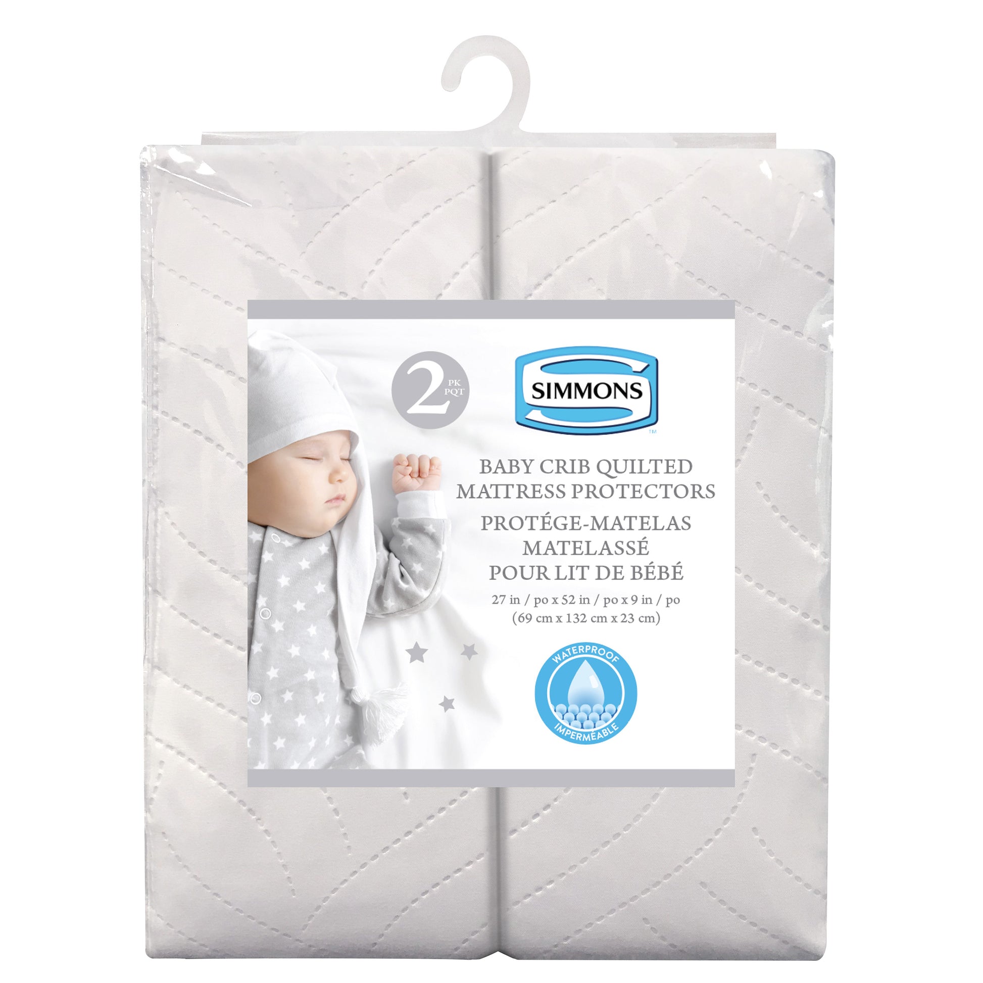 Simmons 2-pack Waterproof Mattress Protector - image 1