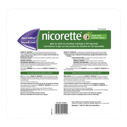 Nicorette QuickMist Fresh Mint, 3 x 150 sprays - image 2