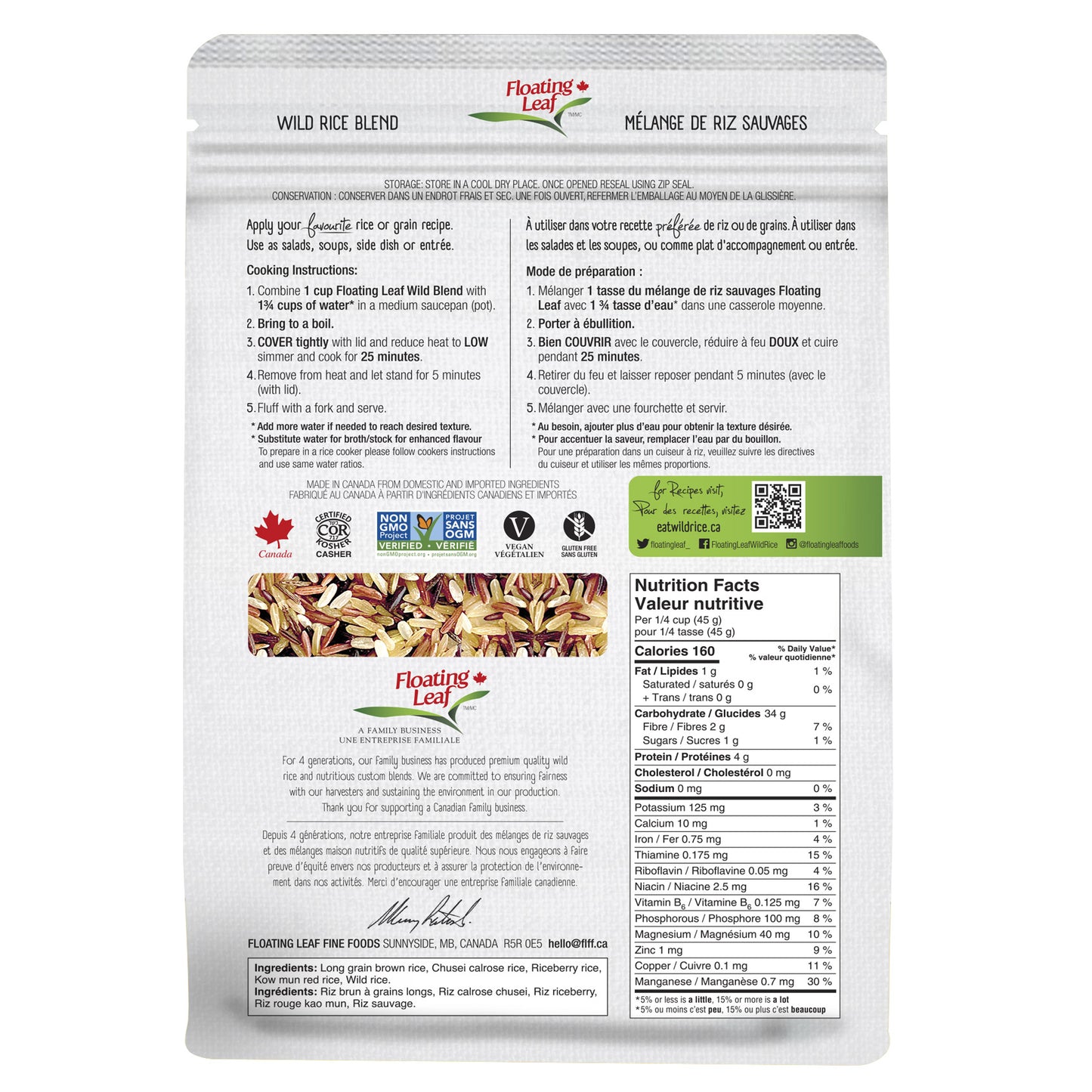 Floating Leaf Wild Rice Blend, 2 x 1.5 kg - image 2