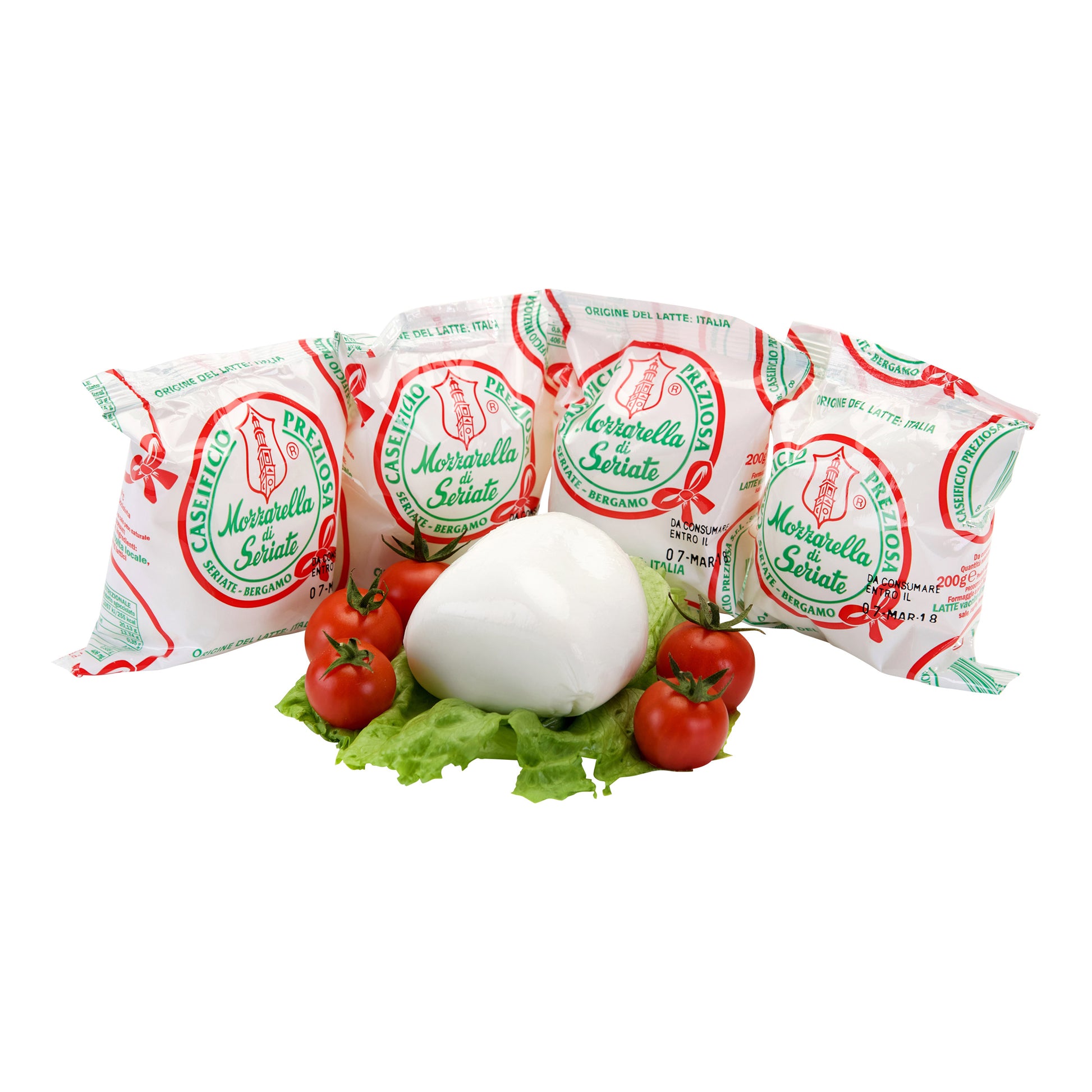 Caseificio Preziosa Mozzarella Fior di Latte 200 g (7.05 oz) x 10 pack - image 1