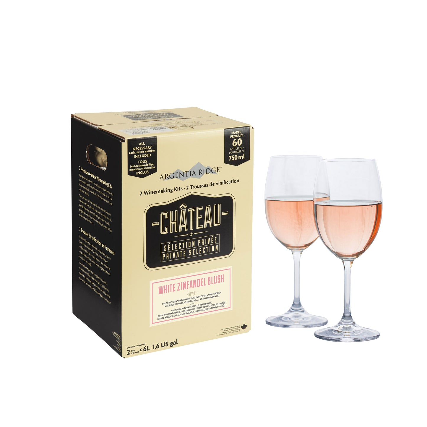 Argentia Ridge Château Private Selection White Zinfandel Wine Kit - image 2