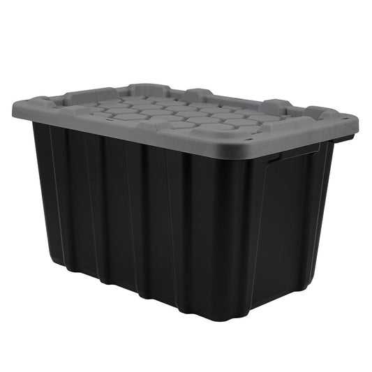 45L Heavy Duty Tote with Grey with Lid - image 1