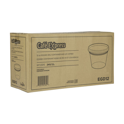 Café Express Deli Containers with Lids, 355 mL (12 oz), Pack of 240 - image 3