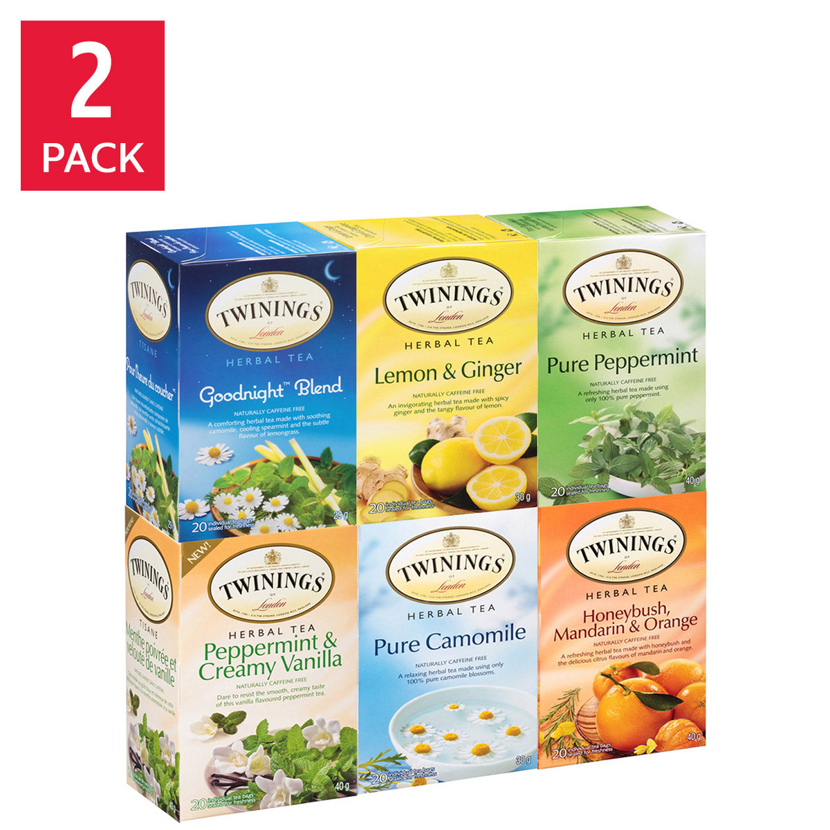 Twinings Mixed Herbal Tea Assortment, 240-count - image 1