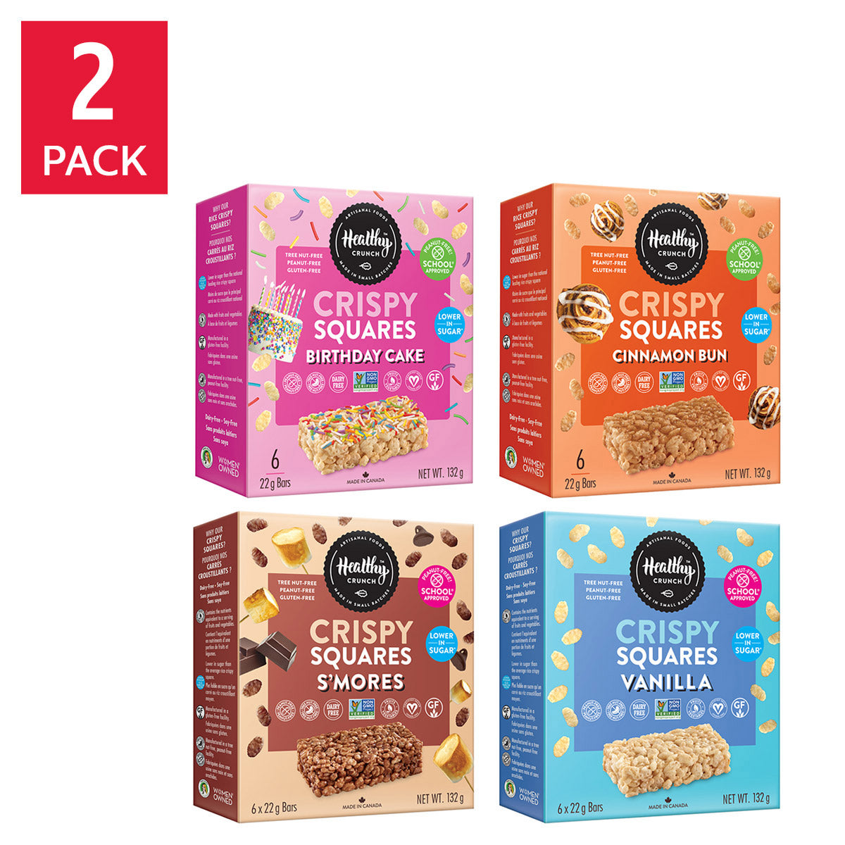 Healthy Crunch Crispy Squares, 8 × 132 g - image 1