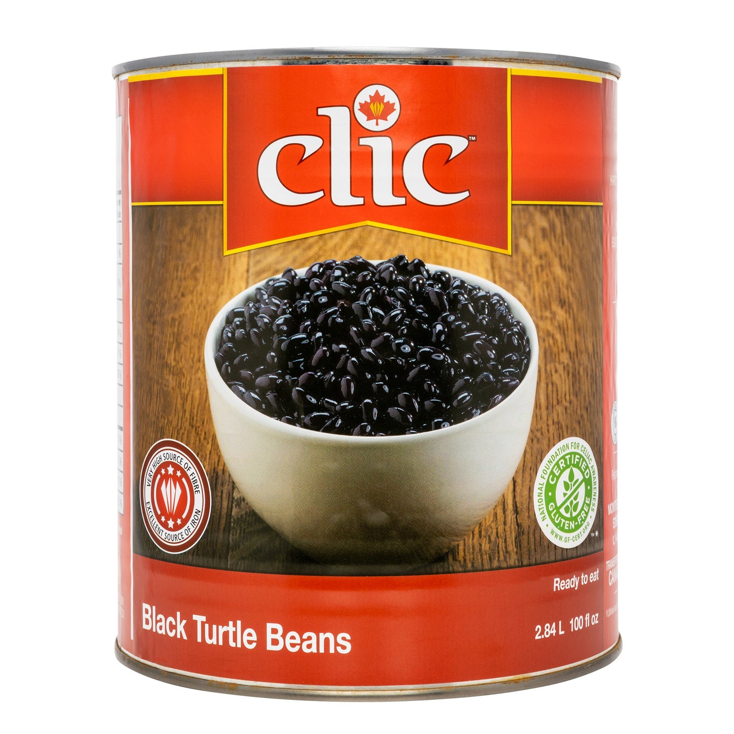 Clic Canned Black Turtle Beans, 2.84 L - image 2