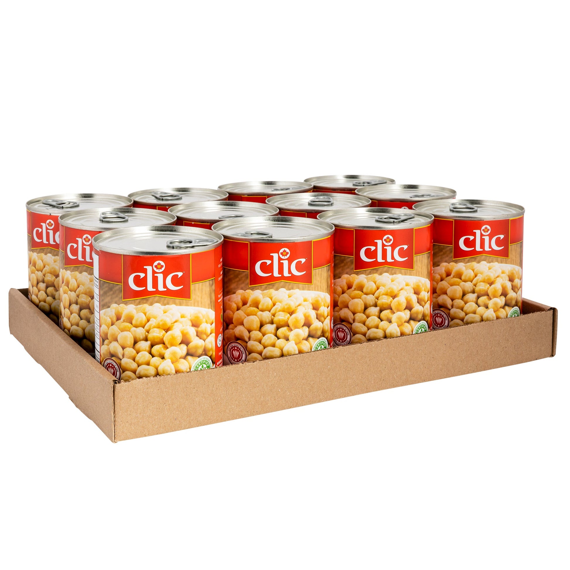 Clic Canned Chickpeas, 12 × 540 mL - image 2