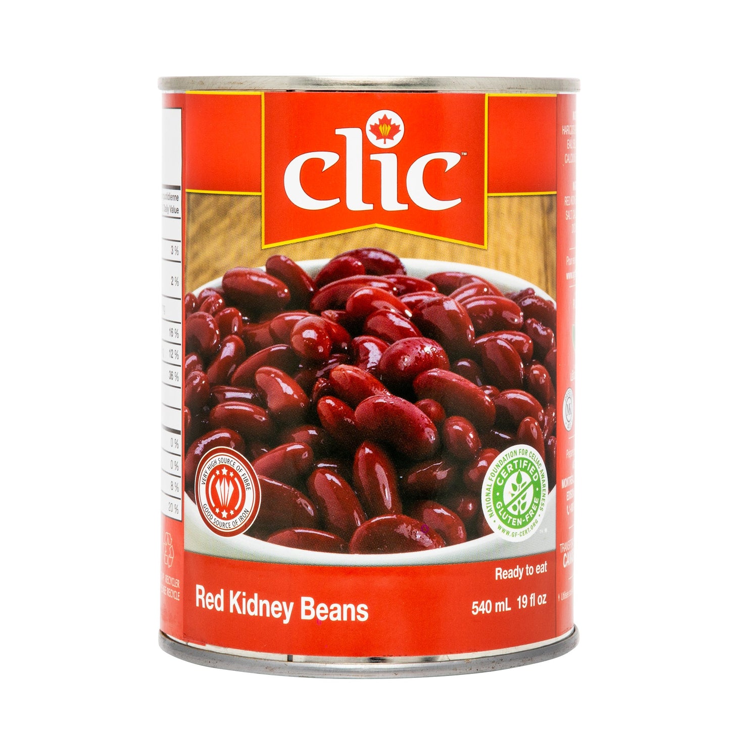 Clic Red Kidney Beans, 12 x 540 mL - image 2