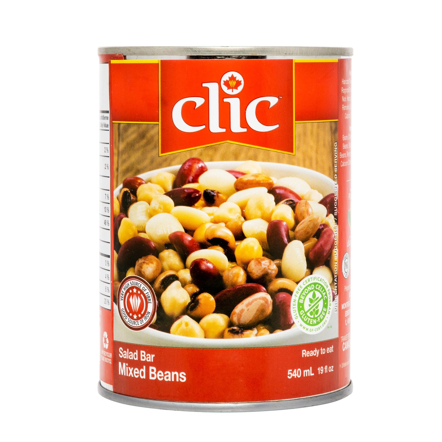 Clic Salad Bar Mixed Beans, 12 x 540 mL - image 2
