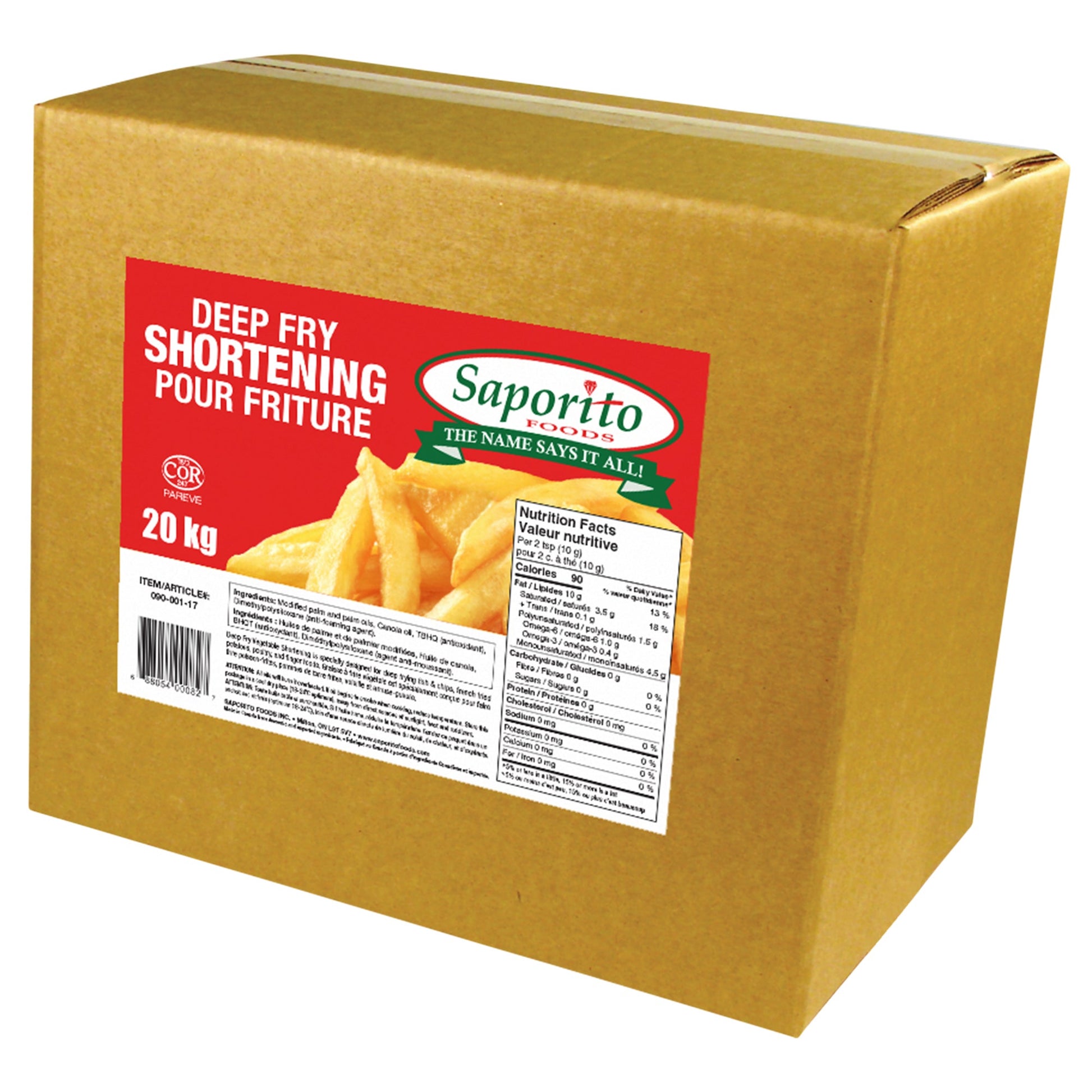 Saporito Deep Fry Shortening, 20 kg - image 1