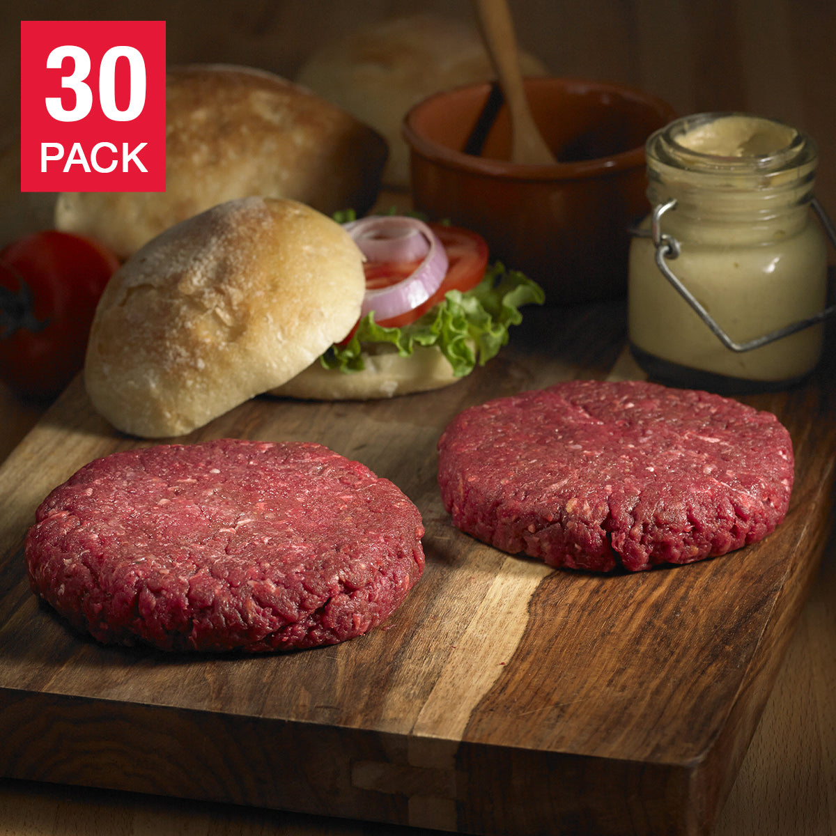 Northfork Bison Burger 3 x 151 g (5.33 oz) x 10 pack - image 1