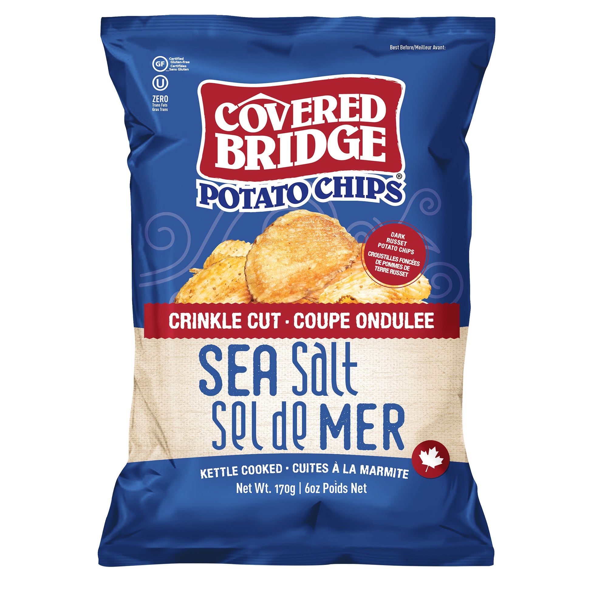Covered Bridge - Potato Chips, Crinkle Cut Mixed Pack, 12 × 170 g - image 4