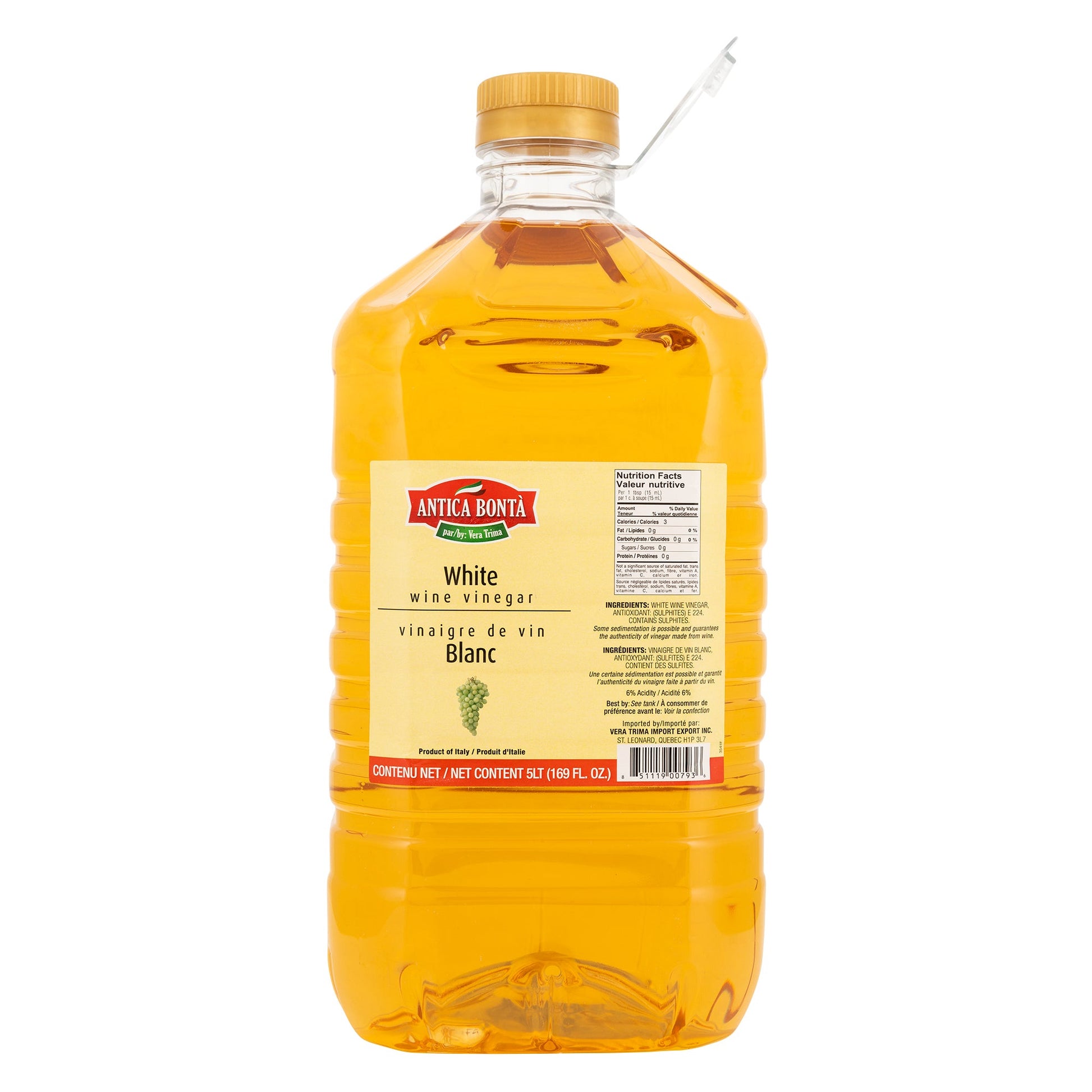 Antica Bontà White Wine Vinegar, 5 L - image 1