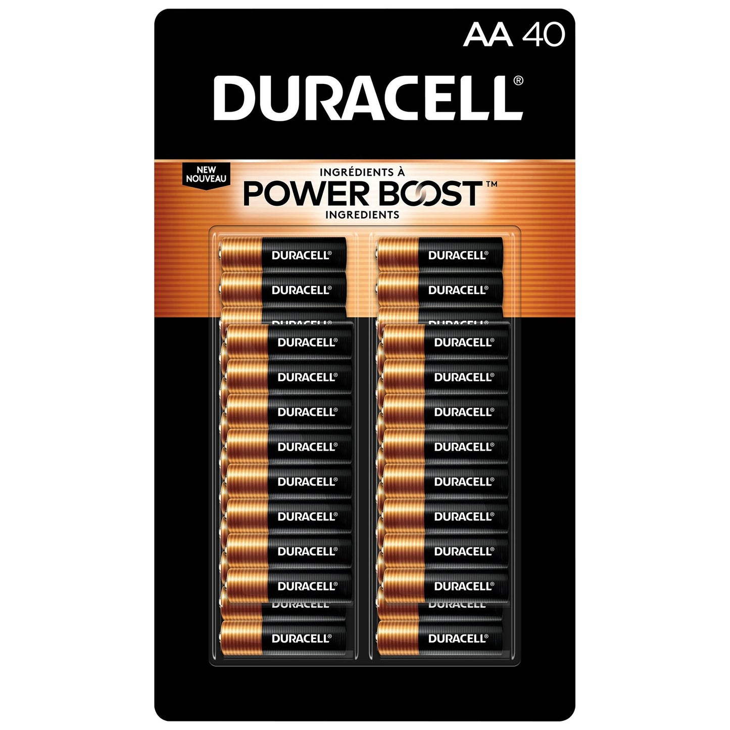 Duracell Power Boost AA Batteries, Pack of 40 - image 1