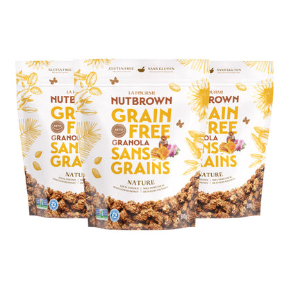 La Fourmi Bionique Nutbrown Nature Grain Free Granola, 3 × 510 g - image 1