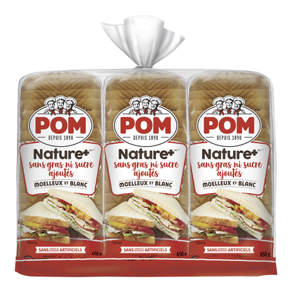 POM Nature White Bread, 3 x 650 g - image 1