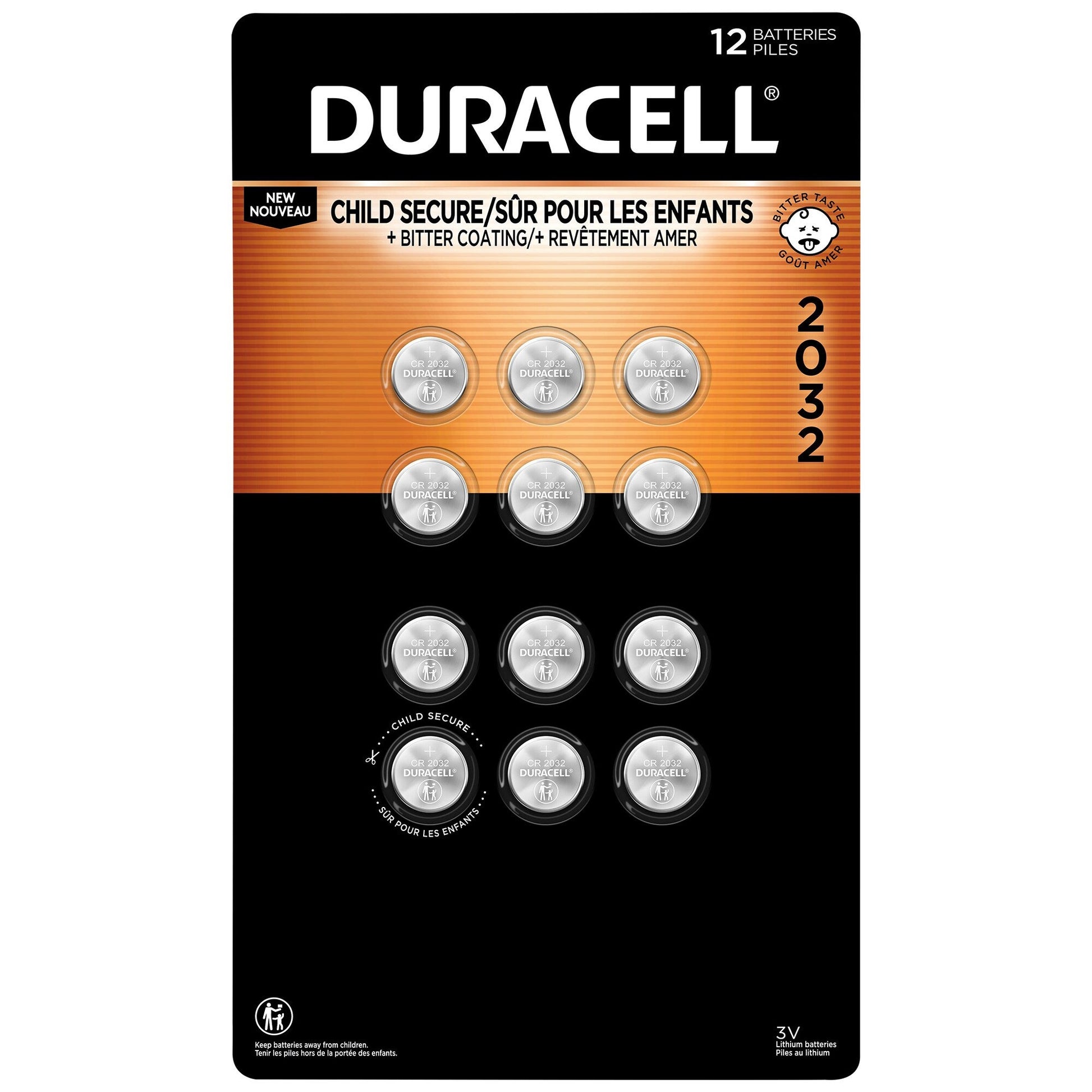 Duracell Lithium 2032 Coin Batteries, 12-count - image 1