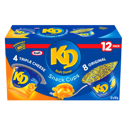 Kraft Dinner Macaroni & Cheese Snack Cups, 12 x 58 g - image 2
