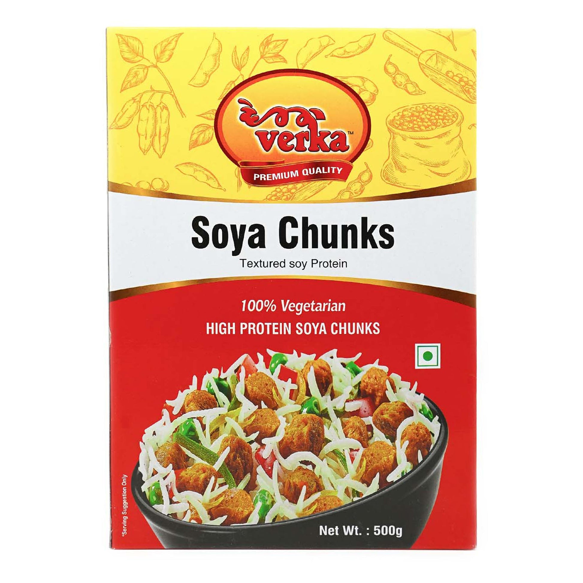 Verka Soya Chunks 2 x 500g - image 1