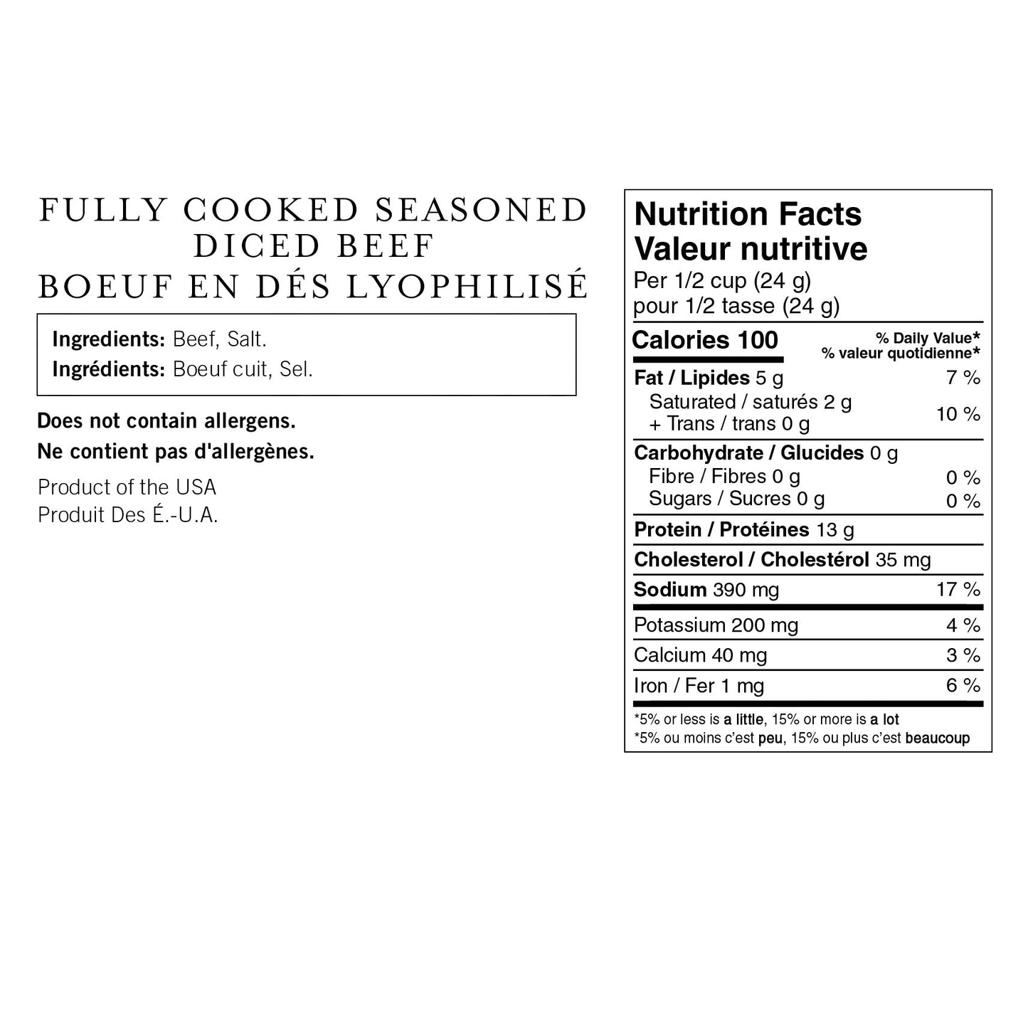 Nutristore Freeze Dried Beef Variety, 6 Cans - image 3
