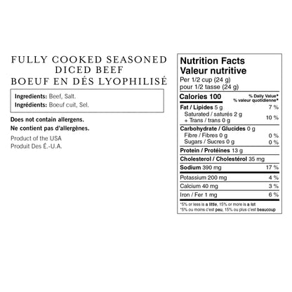 Nutristore Freeze Dried Beef Variety, 6 Cans - image 3