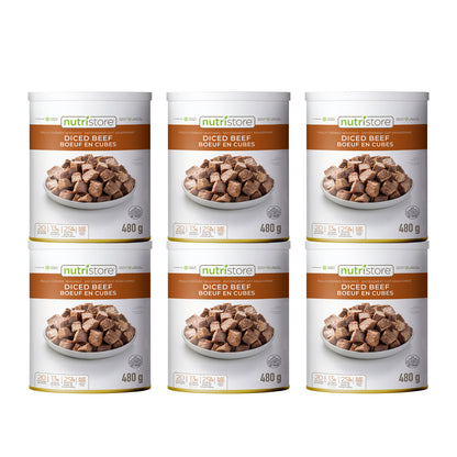 Nutristore Freeze Dried Diced Beef, 6 x 420 g - image 1