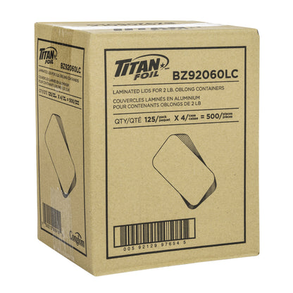 Titan Foil Lids for 2lb Aluminum Container, Pack of 500 - image 2
