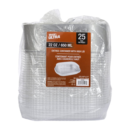 Titan 22 oz (650mL) Food Container with lid, Pack of 25 - image 2