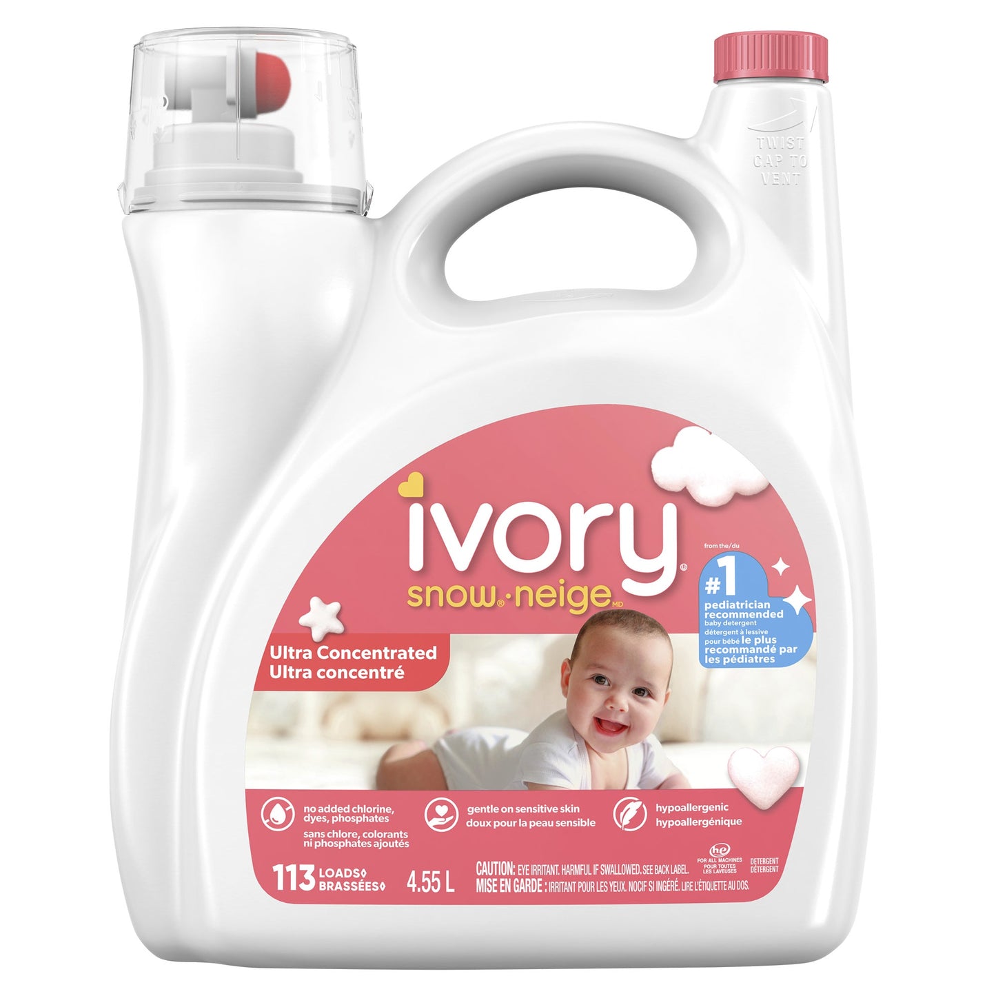 Ivory Snow Liquid Laundry Detergent, 113 wash loads - image 1
