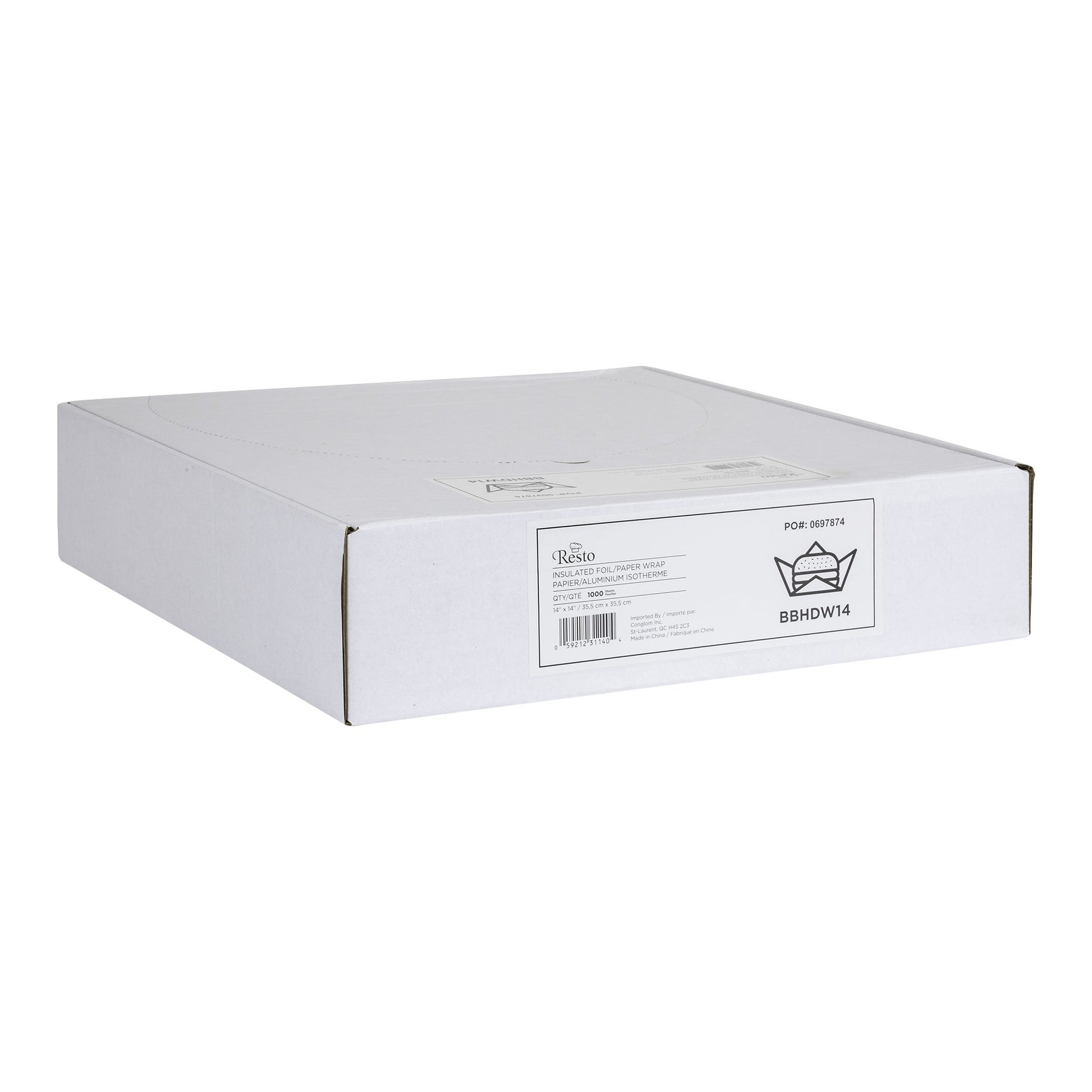 Resto Foil Paper Wraps 14 in × 14 in. , Pack of 1,000 - image 2