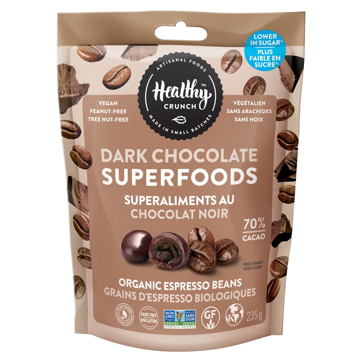 Healthy Crunch - Dark Chocolate Superfoods Variety Pack, 6 × 235 g - image 2