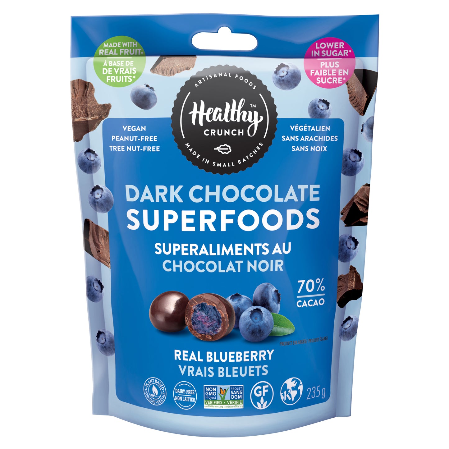 Healthy Crunch - Dark Chocolate Superfoods Variety Pack, 6 × 235 g - image 9