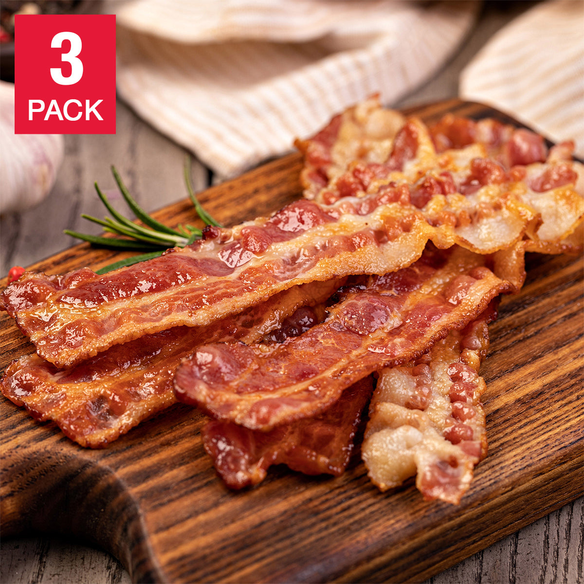 Berkshire Sired Pork Bacon 1 kg (2 lb) x 3 pack - image 1