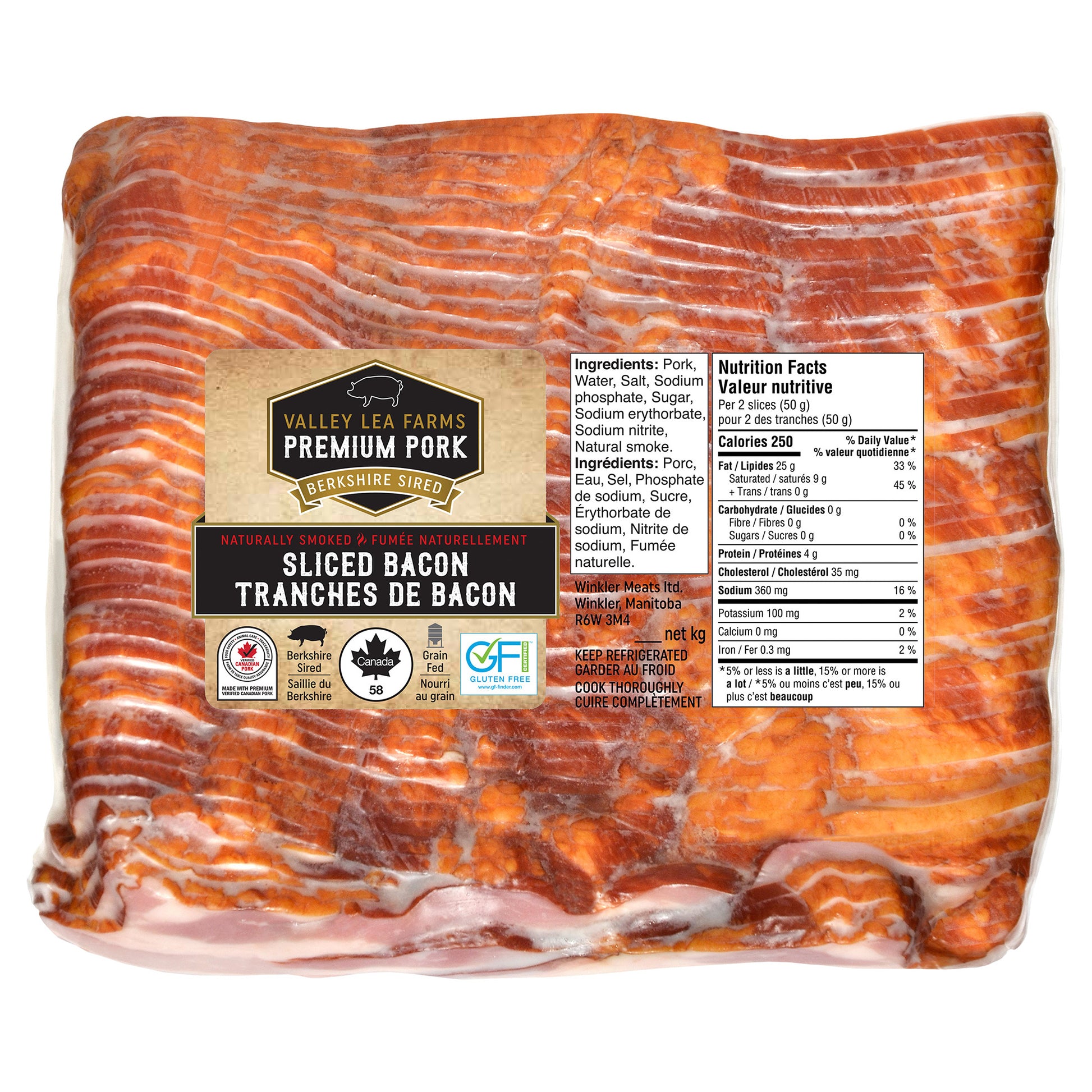 Berkshire Sired Pork Bacon 1 kg (2 lb) x 3 pack - image 2