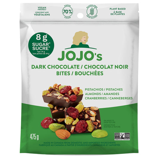 Jojo's Dark Chocolate Bites, 475 g — product image