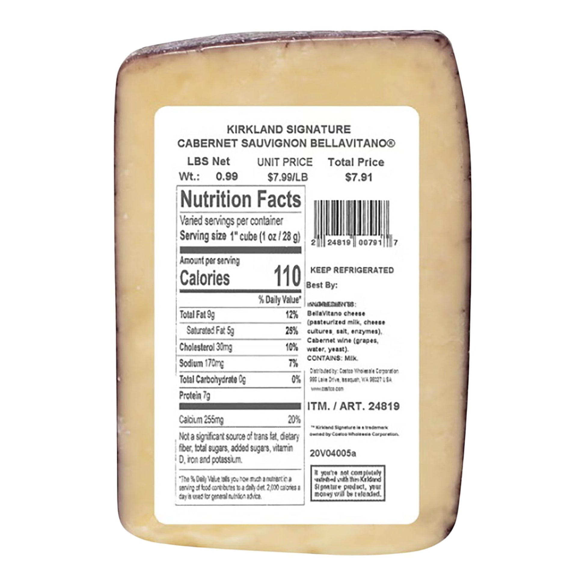 Kirkland Signature Bellavitano Cabernet Sauvignon Cheese, 450 g - image 2