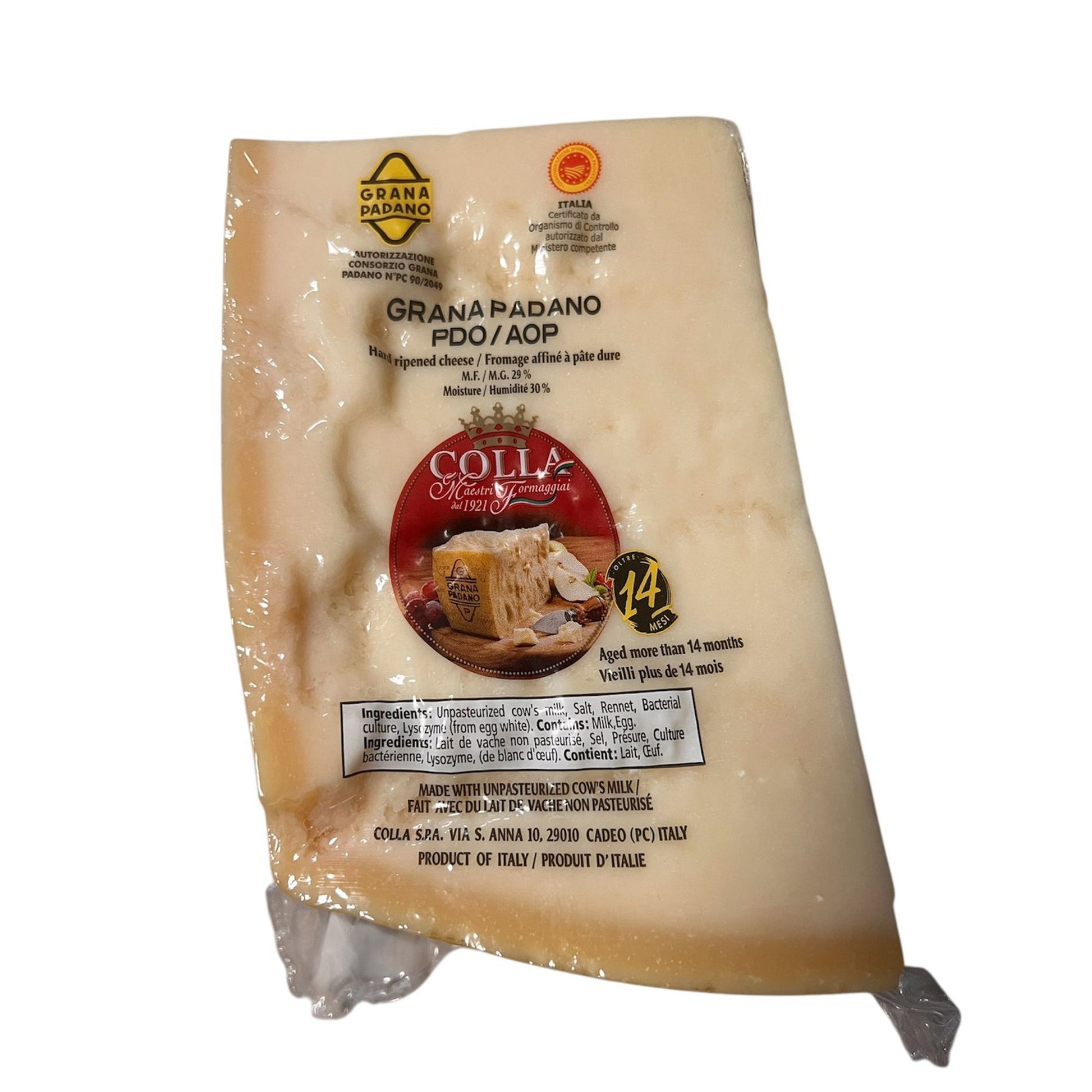 Colla Grana Padano PDO Cheese, 14 Months, 1 kg average weight* - image 1