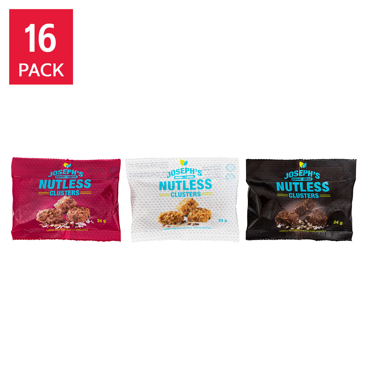 Joseph’s Nutless Clusters, Assorted Flavours, 48 × 24 g - image 1