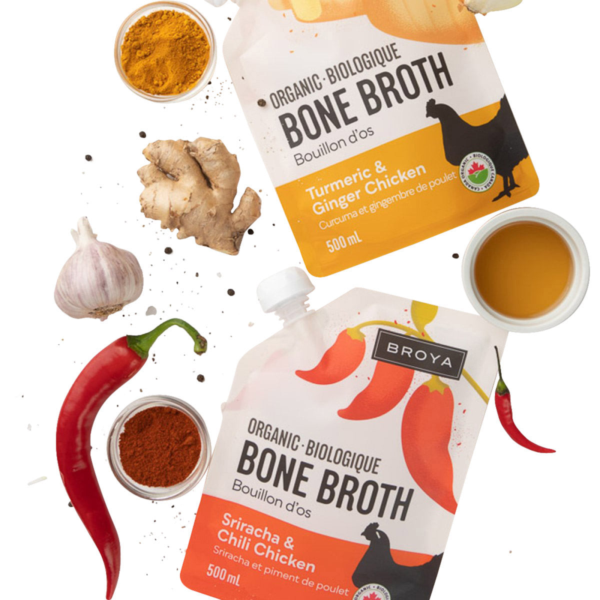 Broya Bone Broth Variety Pack, 6 × 500 mL - image 2