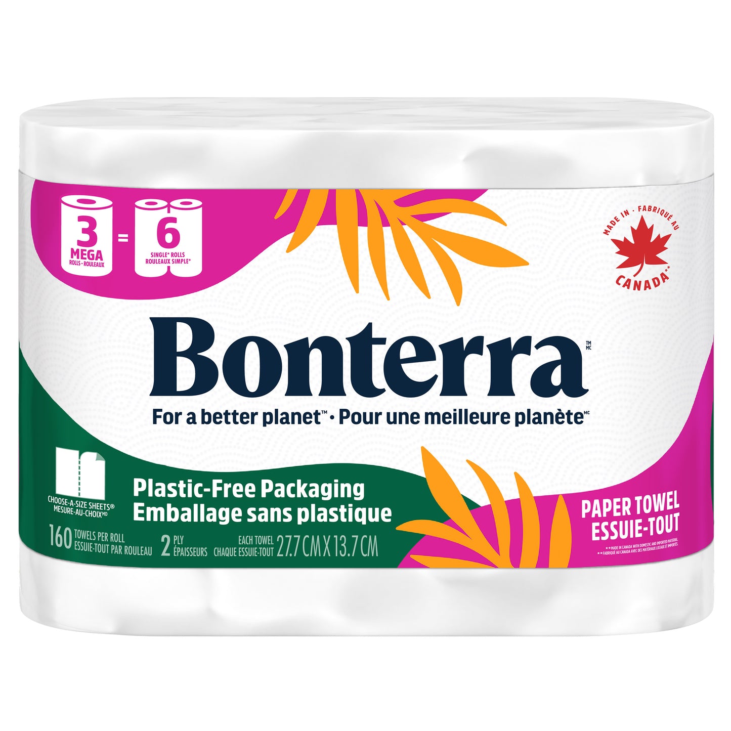 Bonterra Paper Towel 24 x 160 sheets - image 1